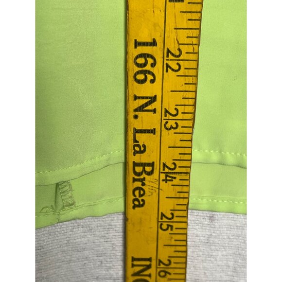 Notations Women 2X Lime Green Plus size Blouse Tank Sheer Side Slits Key hole - Picture 11 of 11
